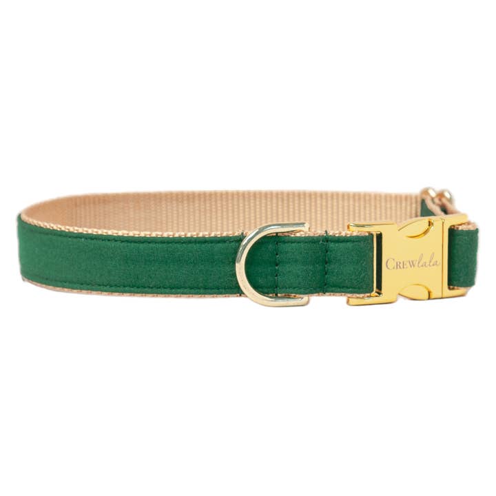 Kelly Green Dog Collar for wholesale by Crew LaLa