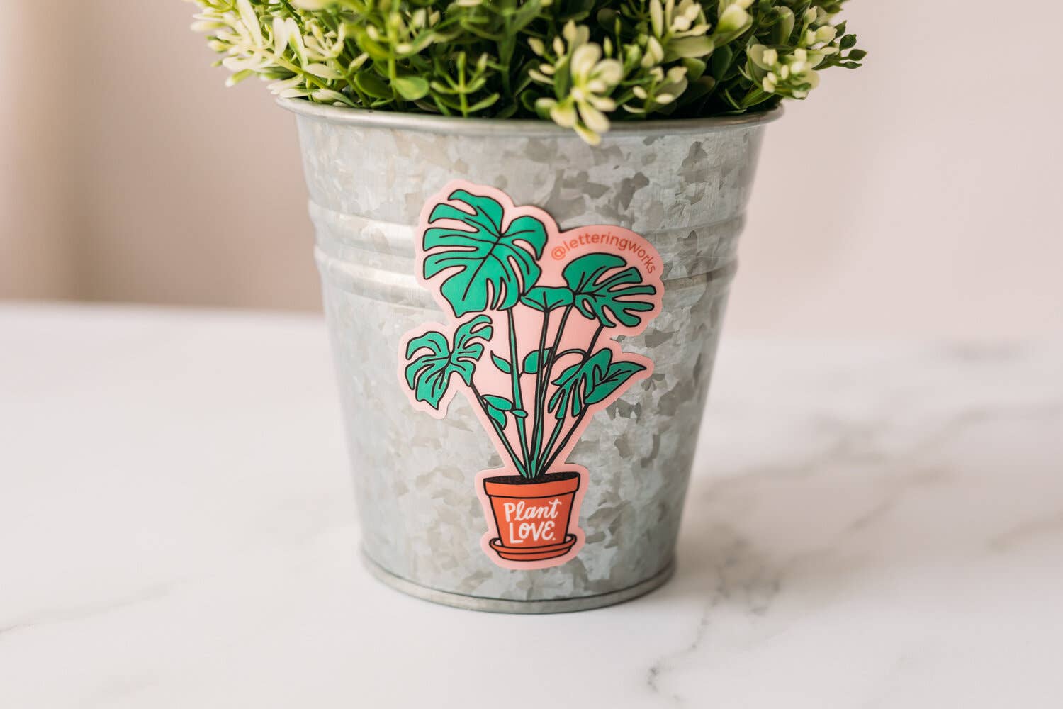 Lettering Works - Wholesale Sticker - Plant Love Plant Vinyl Sticker1