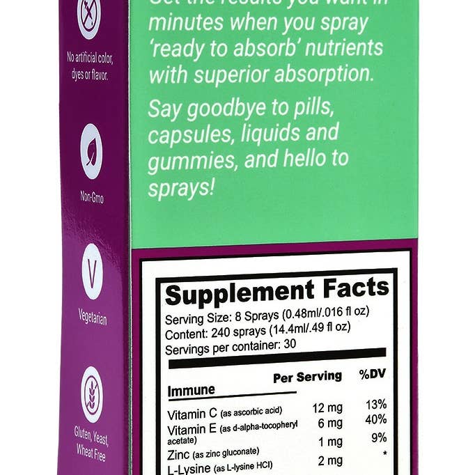 SpectraSpray Global - Venta al por mayor Suplementos/vitaminas para beber - Immune Power Spray Oral Vitamina + Kit Suplemento1