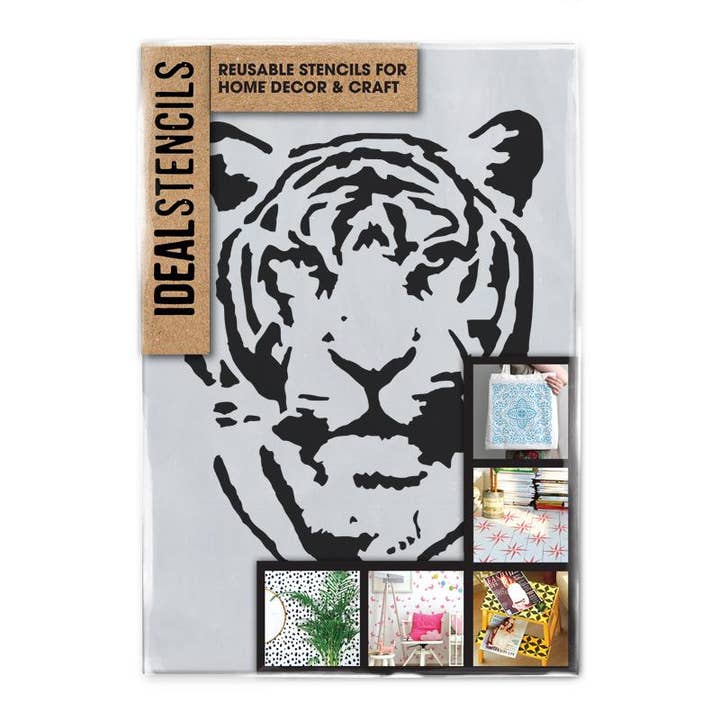 Schablone mit Tiger für den Großhandel von Ideal Stencils