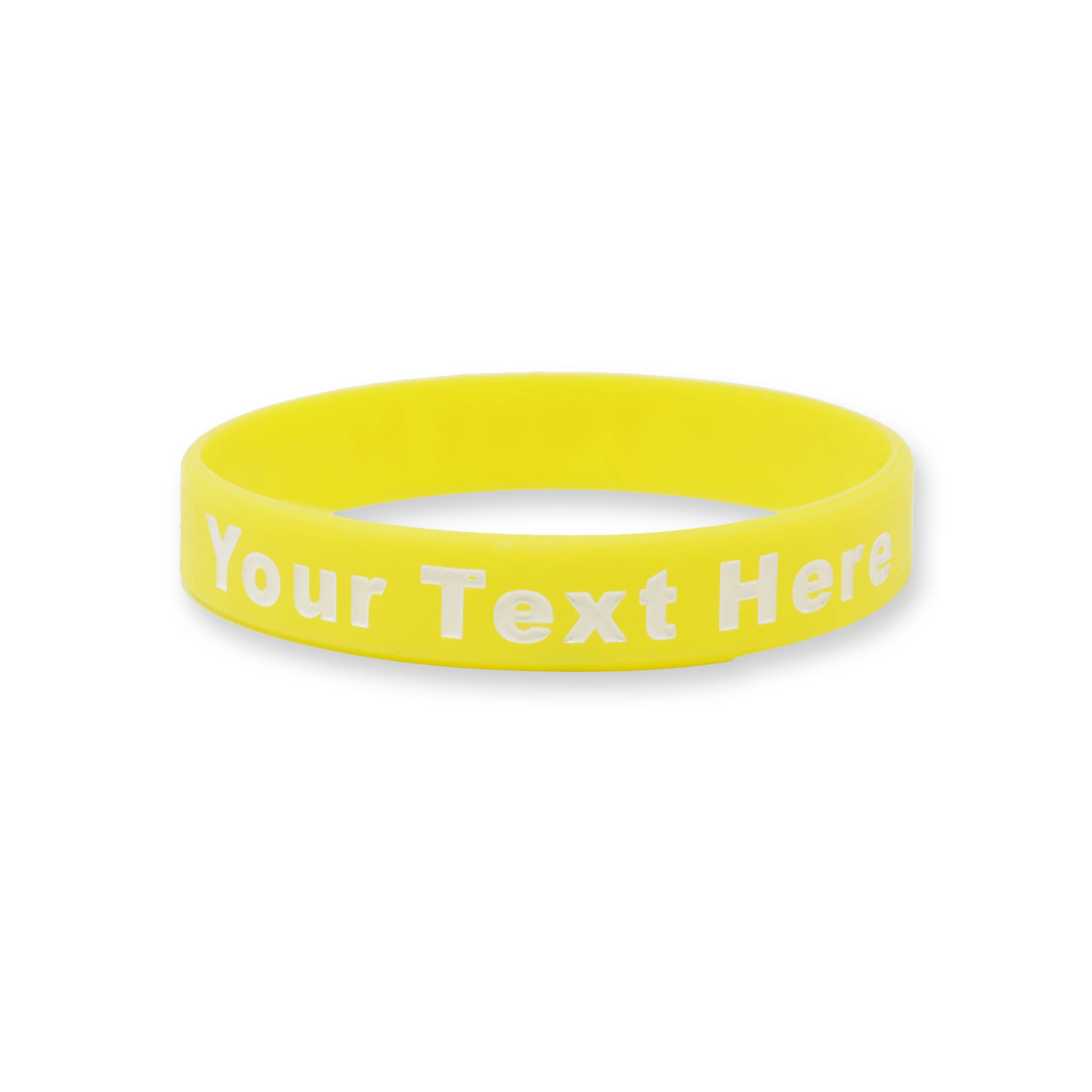 RapidWristbands - Wholesale Wristband - 100 Pack - Glow  - Custom Ink Injected Silicone Wristbands9