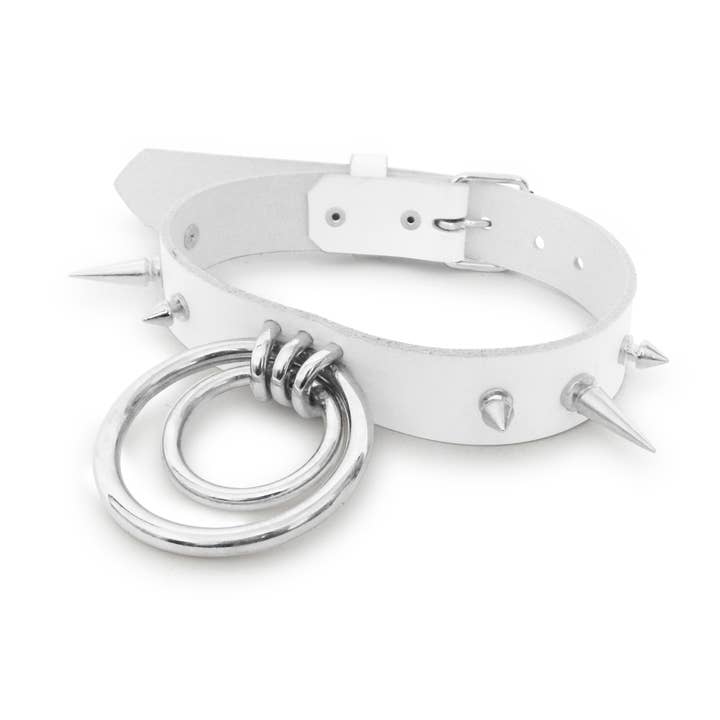 White Studded Double O Ring Choker (Long and Short Spikes) and other Purchase Wholesale spike choker. Free Returns & Net 60 Terms on Faire trending on Faire.