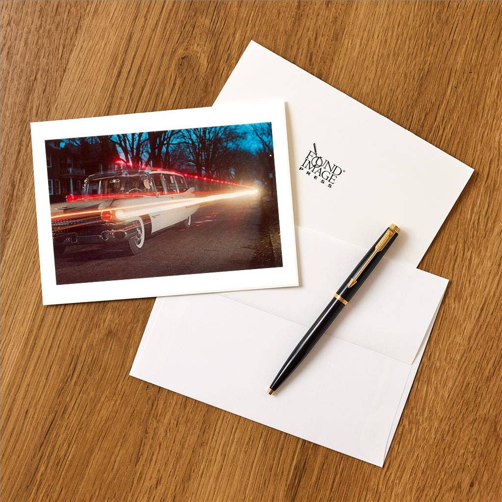 Found Image Press - Wholesale Stationery/Notecard Set - Greeting Card NP-262 Ambulance with Light Effects1
