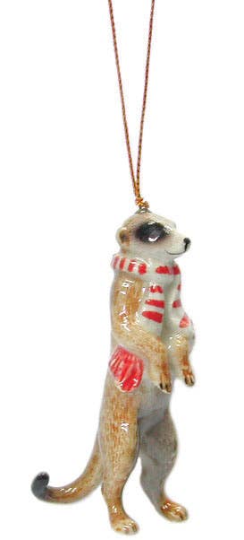 Little Critterz – Ornamento por atacado – Mini estatueta de porcelana ornamento Meerkat Northern Rose