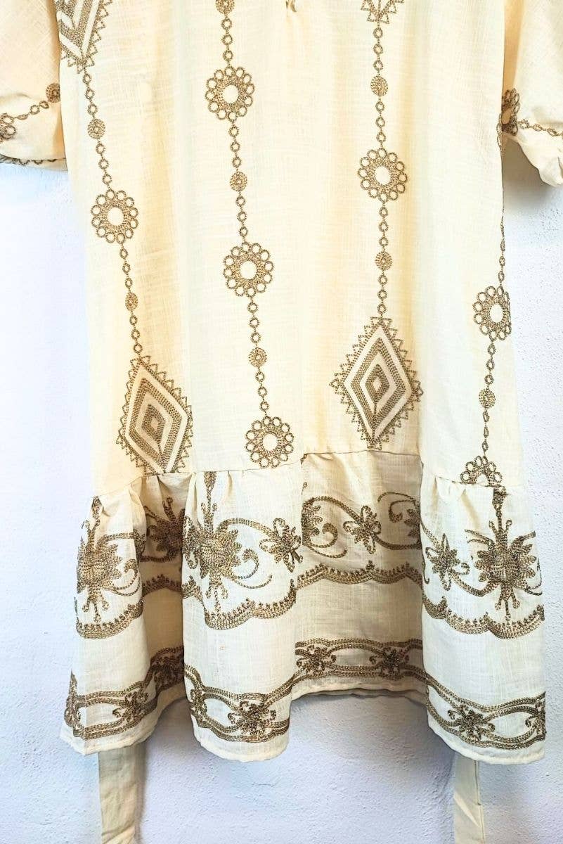 Lula Natura - Wholesale Dress - Women's - GINEVRA BEIGE DRESS4