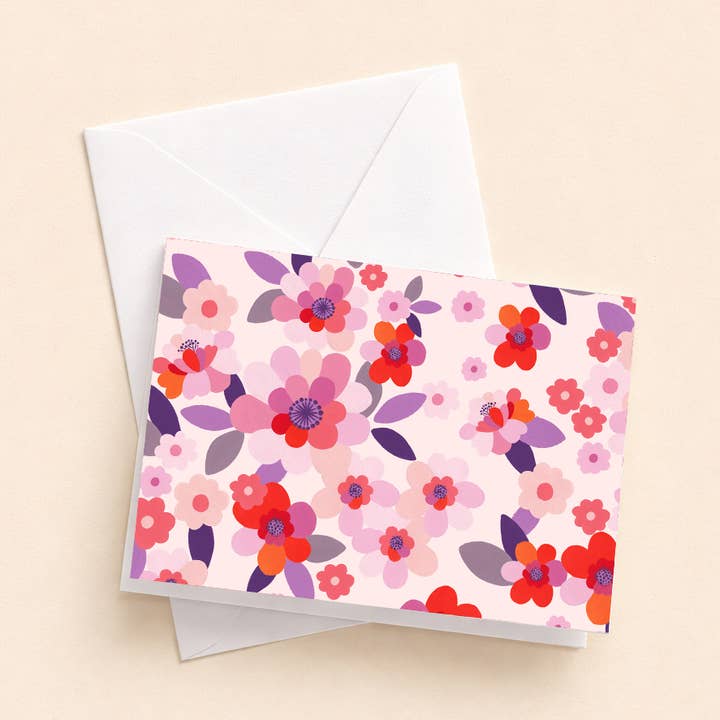 Mini biglietto pieghevole — Giardino Sakura per la vendita all'ingrosso da parte di Hello couleur