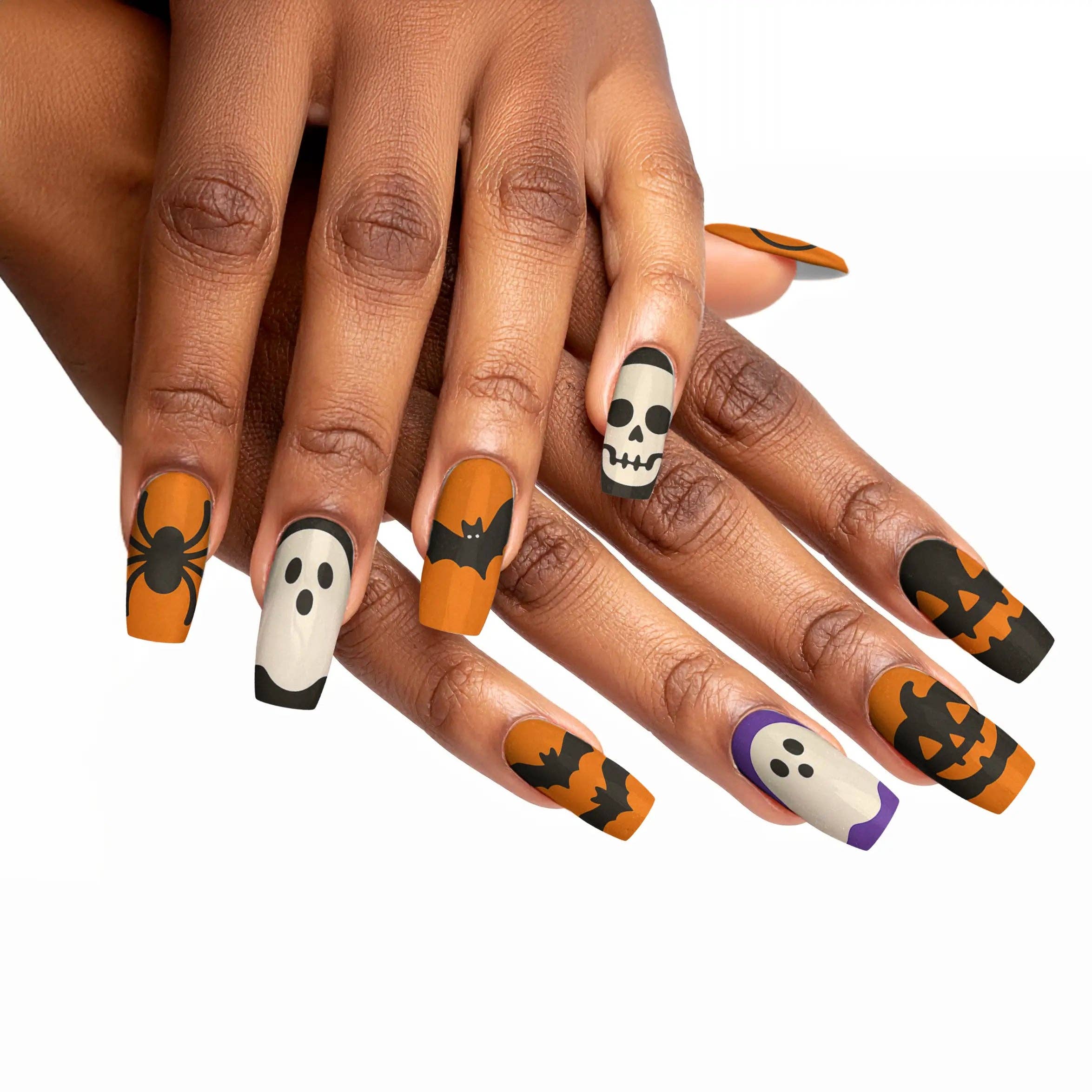 FYNE BODY - Wholesale Press-on/fake nails - Pumpkin Patch Glam Halloween Press-On Nails87
