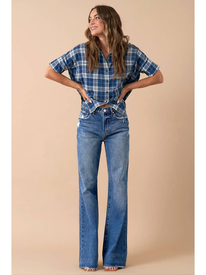 Insane Gene USA - Wholesale Jeans - Women's - High Rise Relaxed Boot Cut Denim1