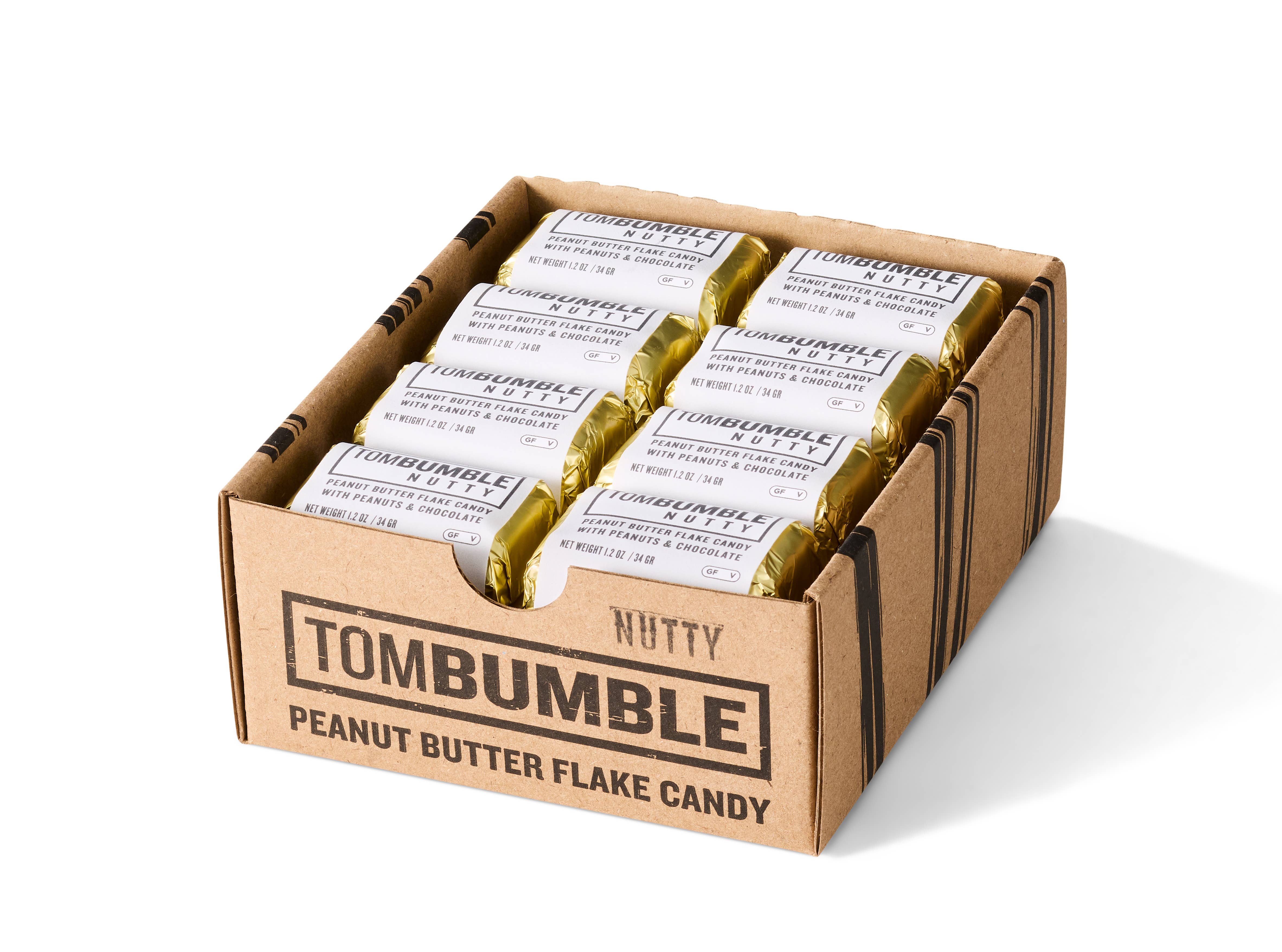 Oregon Bark - Wholesale Chocolate Bar - Tom Bumble Nutty Candy Bar - Peanut Butter Flake & Chocolate