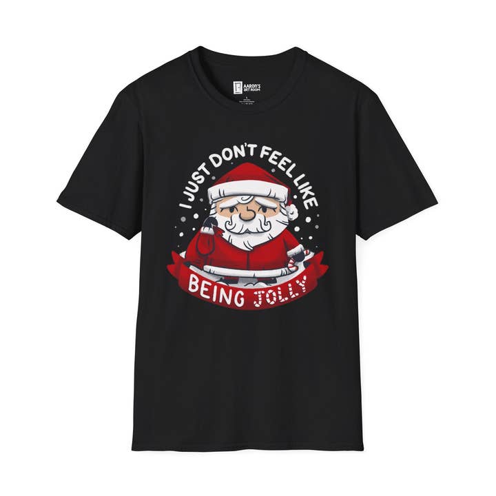 Not So Jolly Ol' Saint Nick T-Shirt for wholesale by Aaron's Art Room