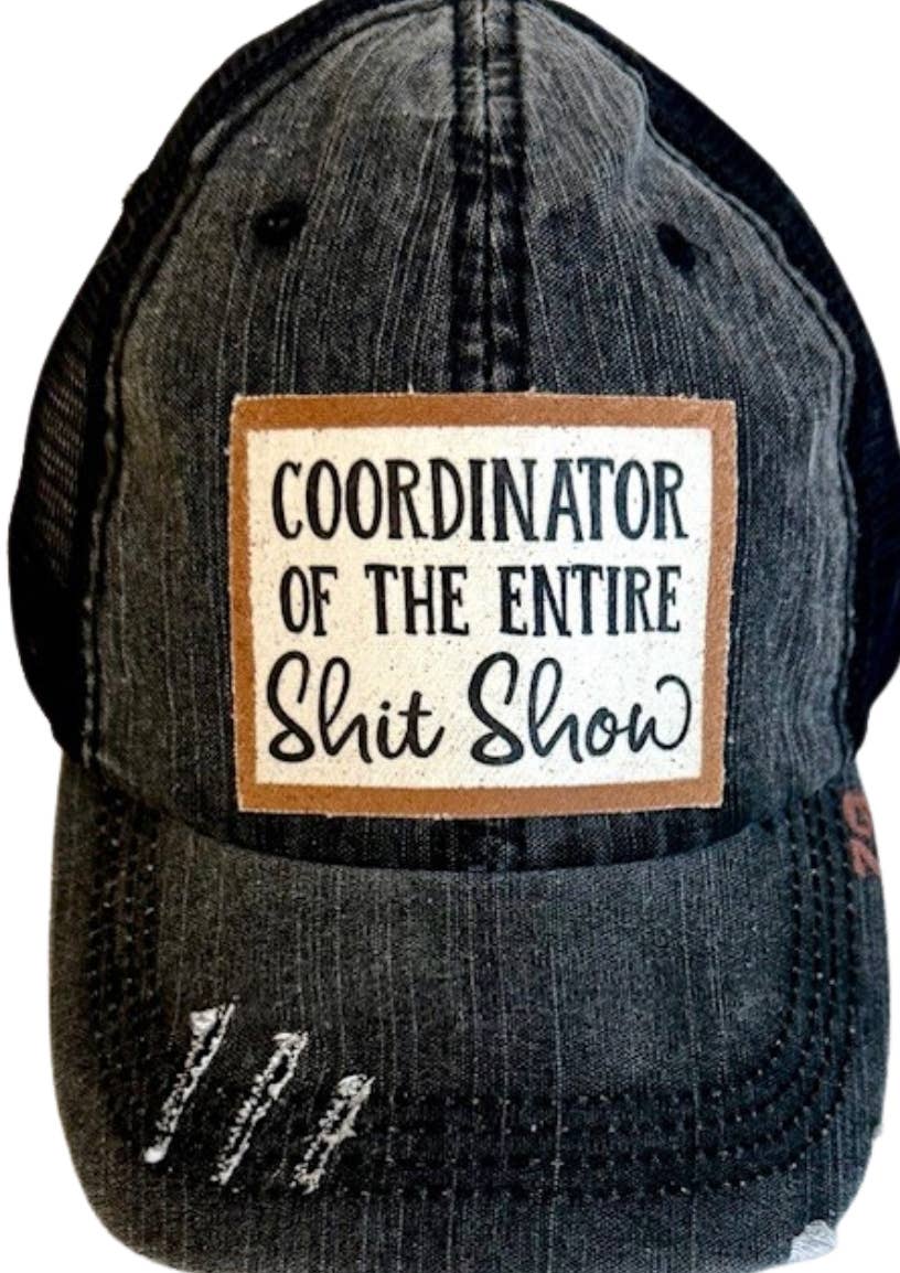 Jana's Flannels – boné - Unissexo por atacado – (79)COORDENADOR DE TODO O CIRCO DE MERDA BONÉ DE CAMIONISTA