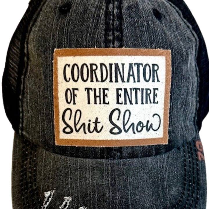 Jana's Flannels – boné - Unissexo por atacado – (79)COORDENADOR DE TODO O CIRCO DE MERDA BONÉ DE CAMIONISTA0