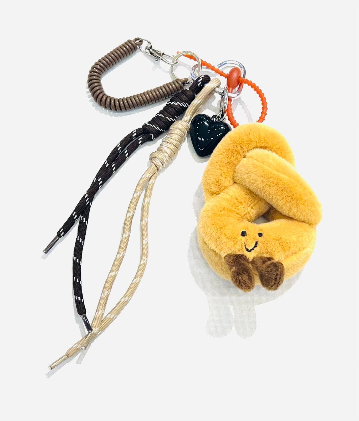 SHEERA – Porta-chaves - Mulher por atacado – Porta-chaves Pretzel Smiley0