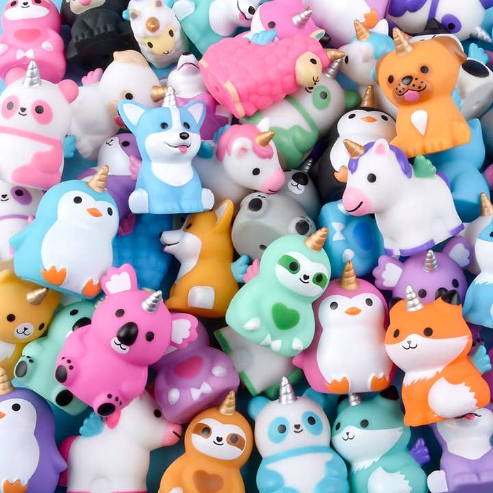 La Luna Bella - Toys – Engroshandel Klassisk legetøj - Børn – 2" MYSTISK GUMMIDYR SORTIMENT (50 STK./ENHED) - LLB Legetøj