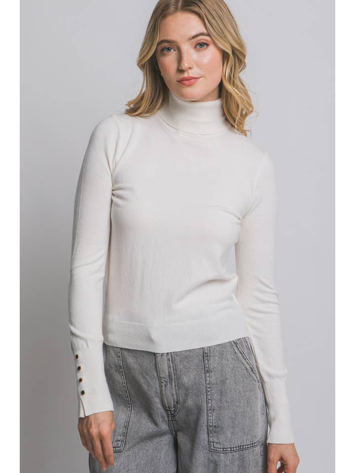 42POPS - Wholesale Knit Sweater - Women's - ....0707 Long Sleeve Turtle Neck Sweater Top SI-282054