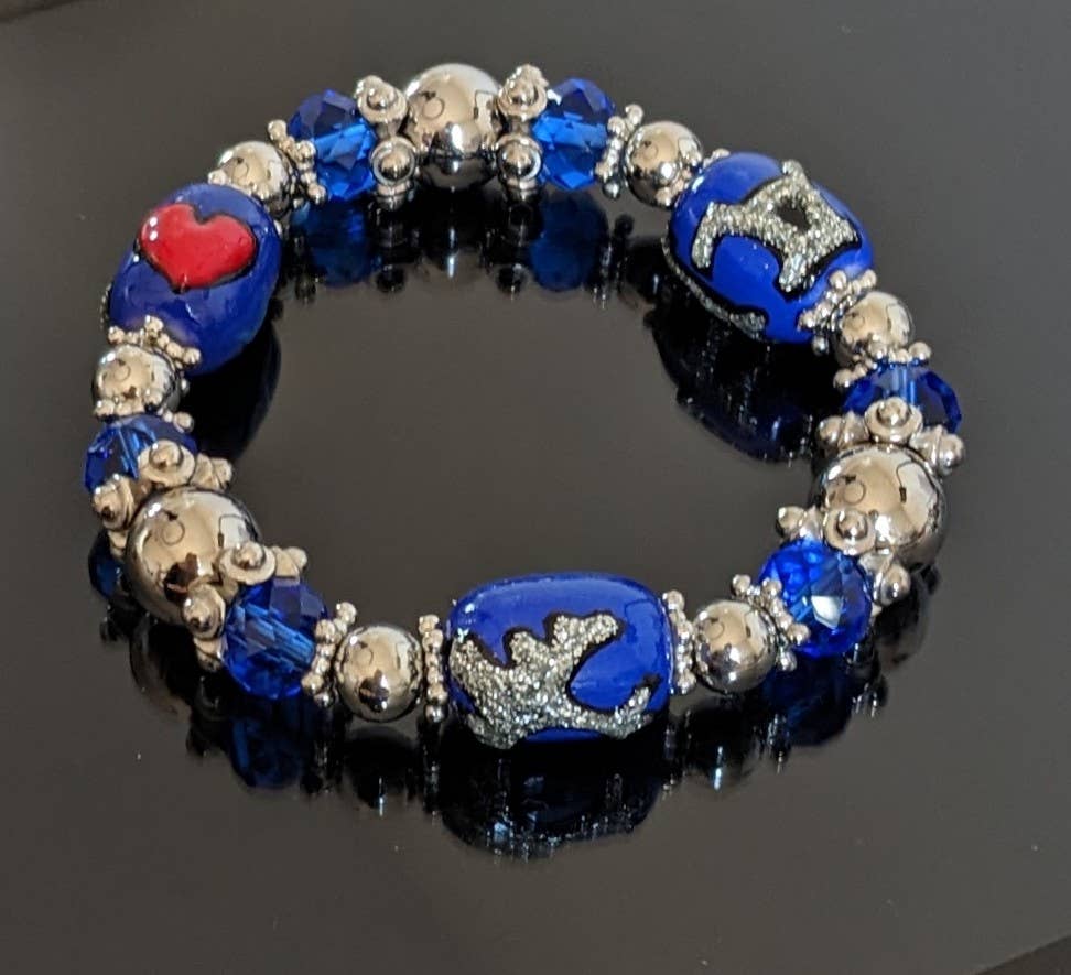 Fiona Accessories - Wholesale Beaded Bracelet - USA Military Navy Air Force Coast Guard Army Bracelet Gift16