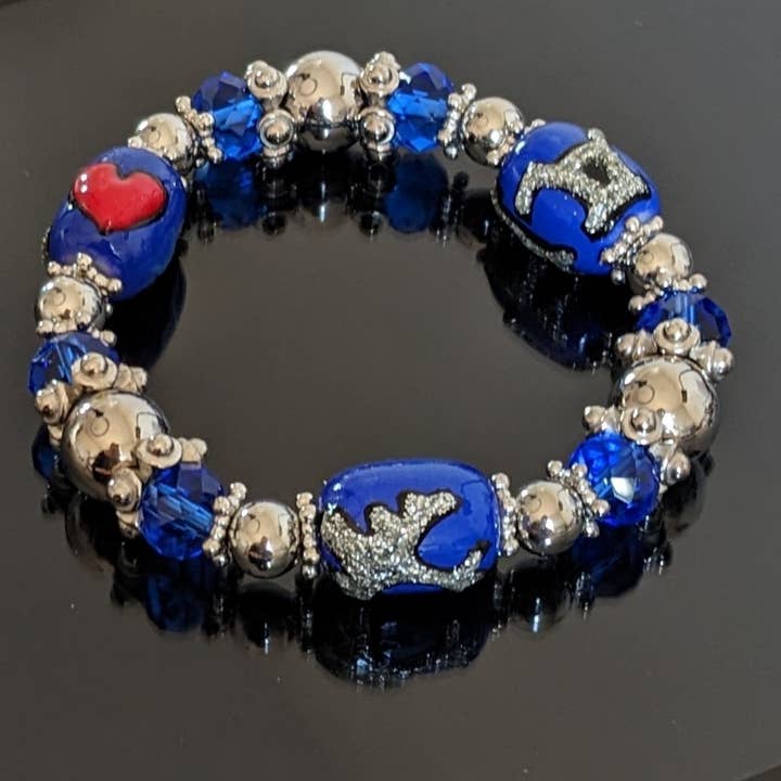 Fiona Accessories - Wholesale Beaded bracelet - USA Military Navy Air Force Coast Guard Army Bracelet Gift14