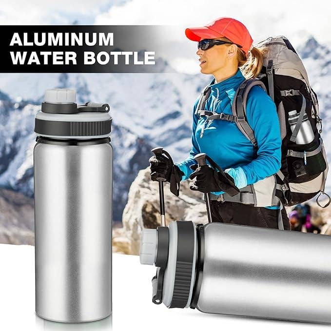 Crover - Wholesale Water Bottle - 17 oz Aluminum Water Bottle with Snap Lid 1