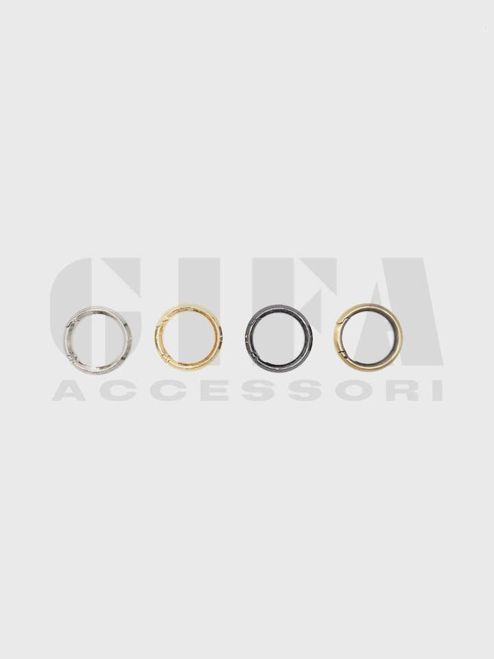 Argola quadrada de arame para mosquetão 4 cm por atacado de Gifa Accessori