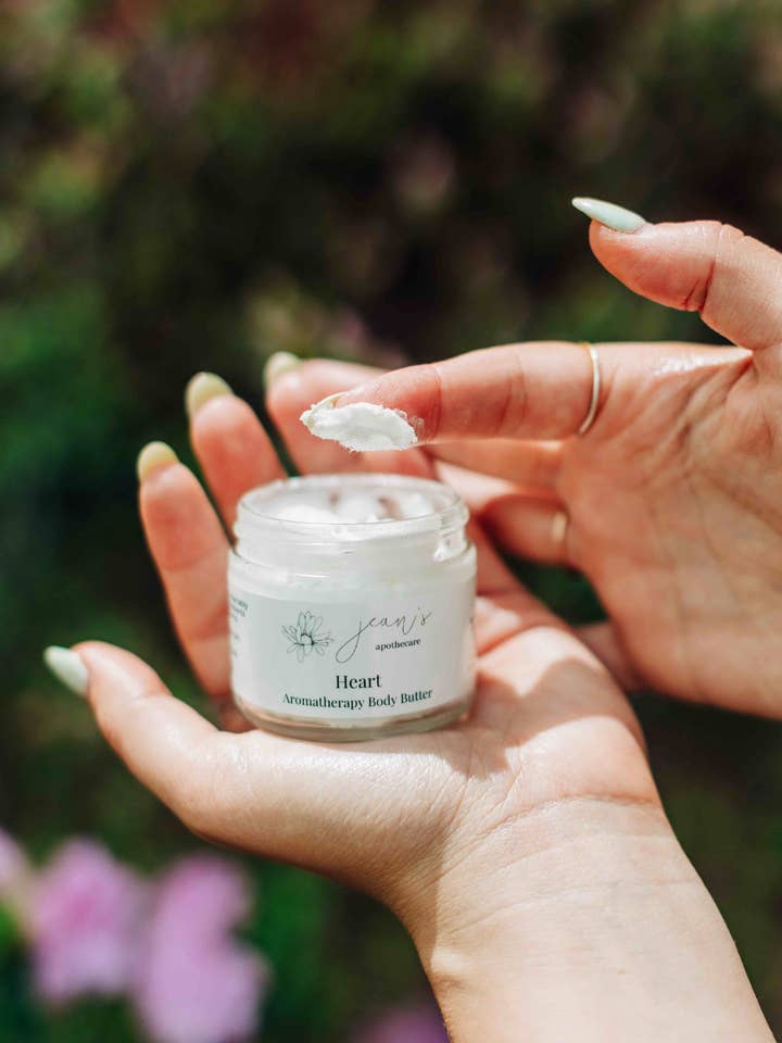 Heart Aromatherapy Body Butter | Valentine + Galentine Day for wholesale by Jean's Apothecare