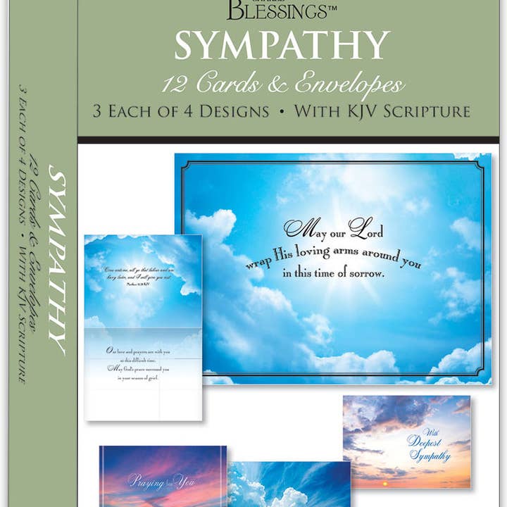 Crown Point Graphics - Wholesale Sympathy Card - Sympathy Clouds in the Sky - Boxed Sympathy Cards1