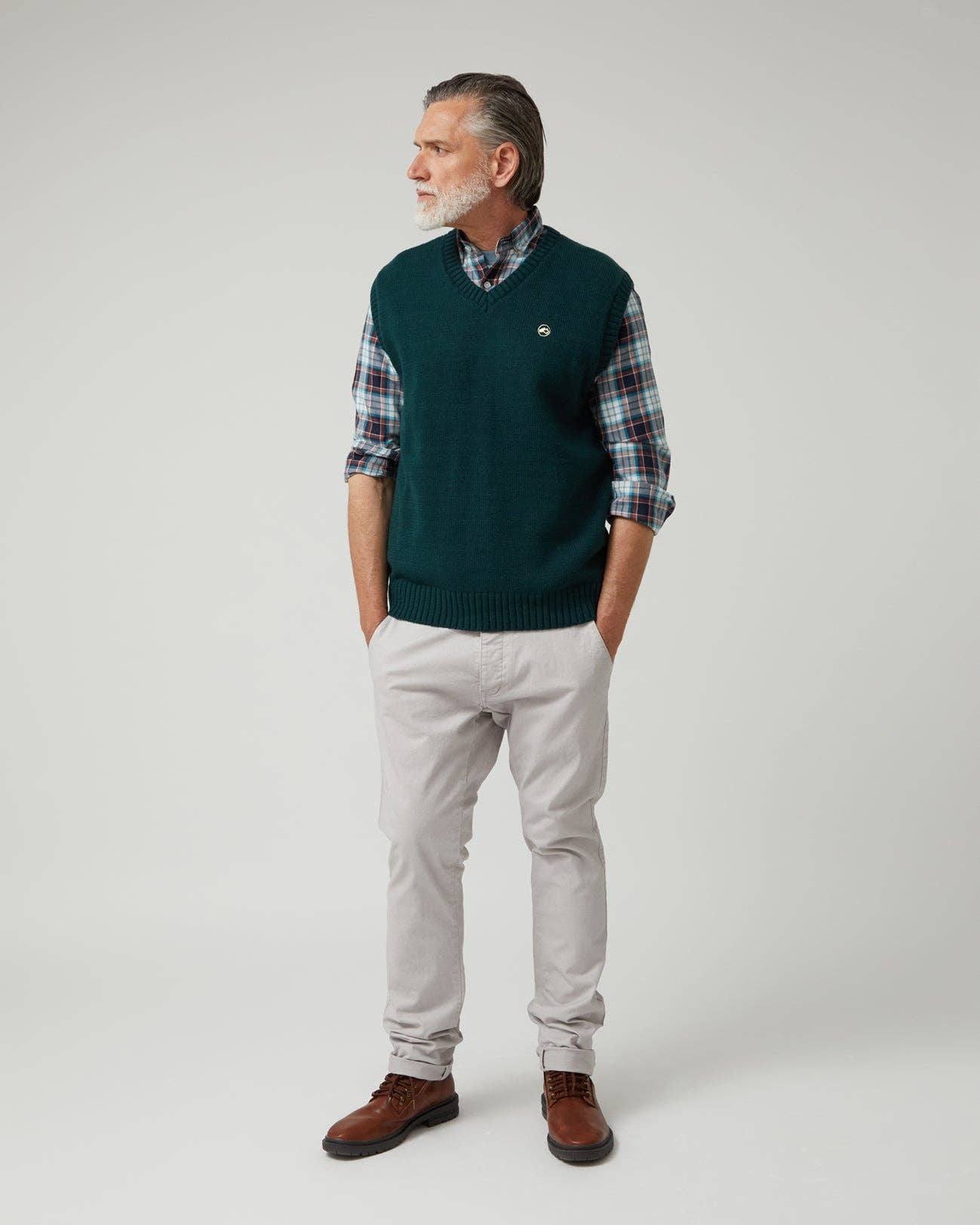 ALTONADOCK - Wholesale Outerwear Vest - Men's - Dark Green Knit Vest3