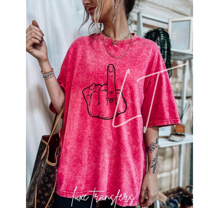 ENGAGED AF for wholesale by Luxe Transfers / Apparel