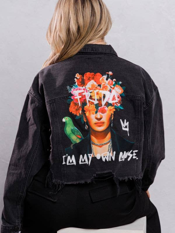 Trio Urban - Wholesale Denim Jacket - Women's - Frida Muse Crop Denim Jacket21