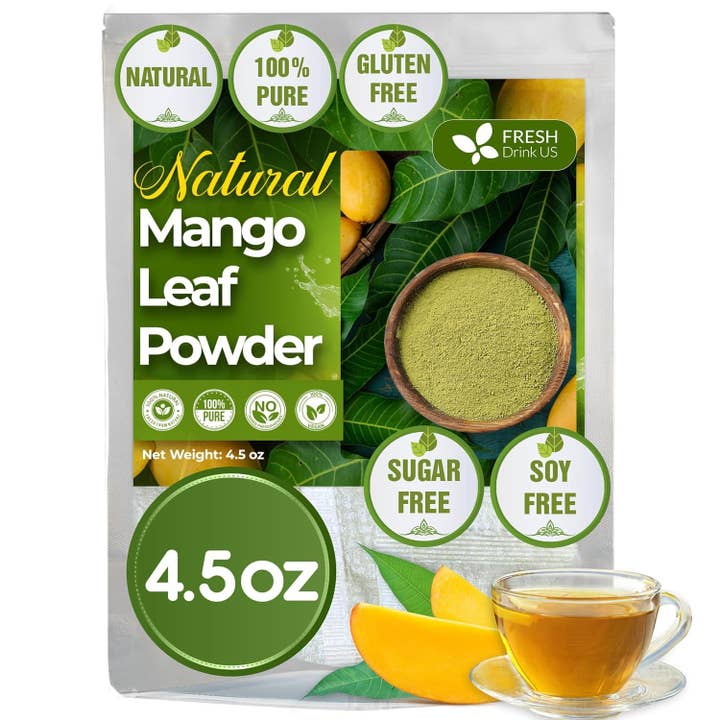 Naomi's Happy Place Shop - Wholesale Health/Detox Tea - Mango Leaf, Whole Dried Leaves, Tea Bags, Powder, 100% Natural & Pure from Mango Leaves. Mango Dried Leaves. Loose Leaf Mango Herbal Tea. Mango Leaf Tea. No Sugar, No Caffeine, No Gluten, Vegan.5