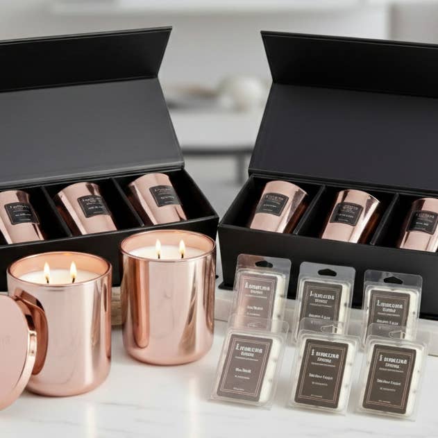 Complete Candle Discovery Set #2– All 6 Scents + Testers for wholesale by The Grecian Soap Company