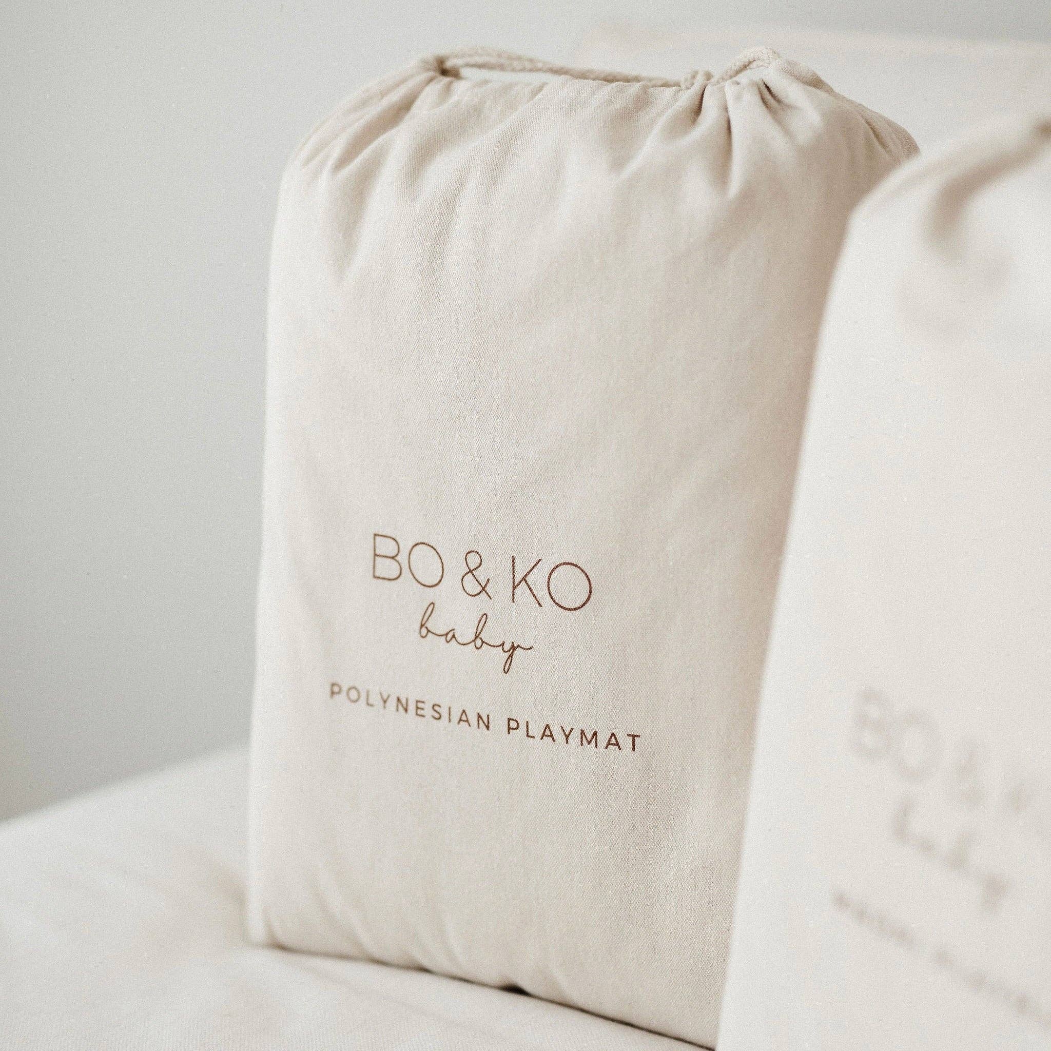 BO & KO - Wholesale Play mat – Kids & baby - Pacific Island Inspired Playmat I Mauve11