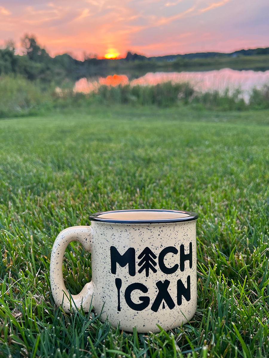 Michigan Awesome - Wholesale Coffee Mug - Michigan Outdoors Campfire Mug2