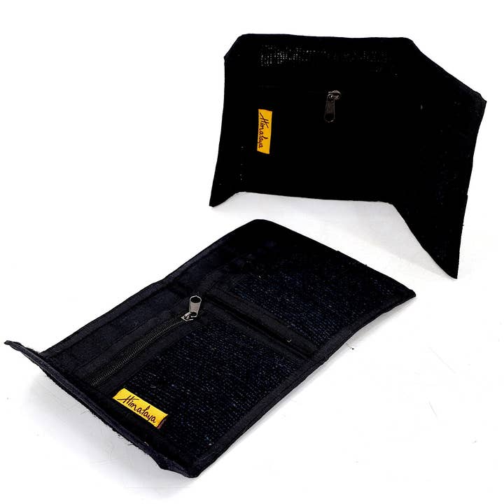 Himalaya Handmade - Wholesale Wallet - Unisex - 100% Hemp Multi Mushroom Embroidered Tri-Fold Wallet6