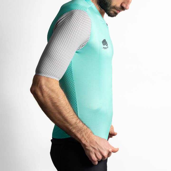 Ridefyl - Wholesale Athletic Top - Men's - Cycling jersey - Mahora Mint3