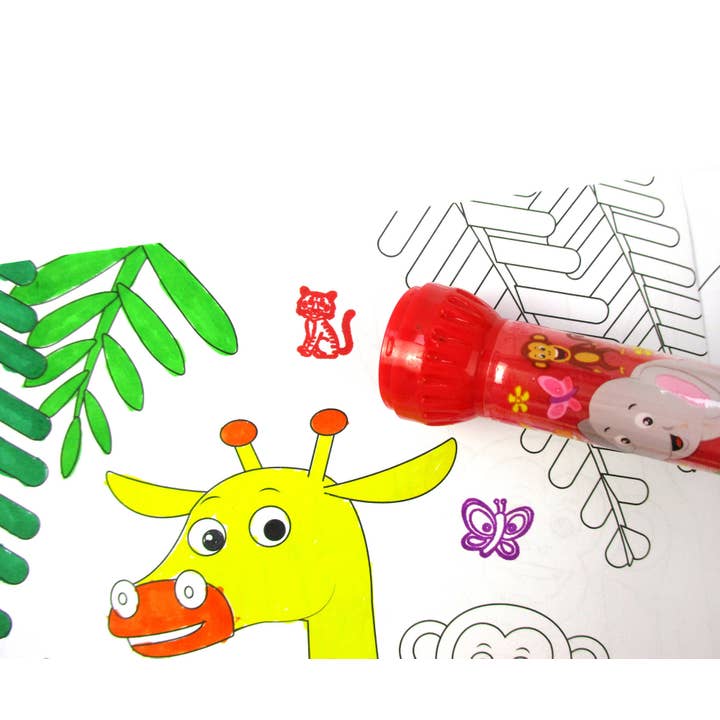 Tiny Mills - Wholesale Markers - Kids & Baby - Safari Zoo Animals Stamp Marker Set - Set of 106