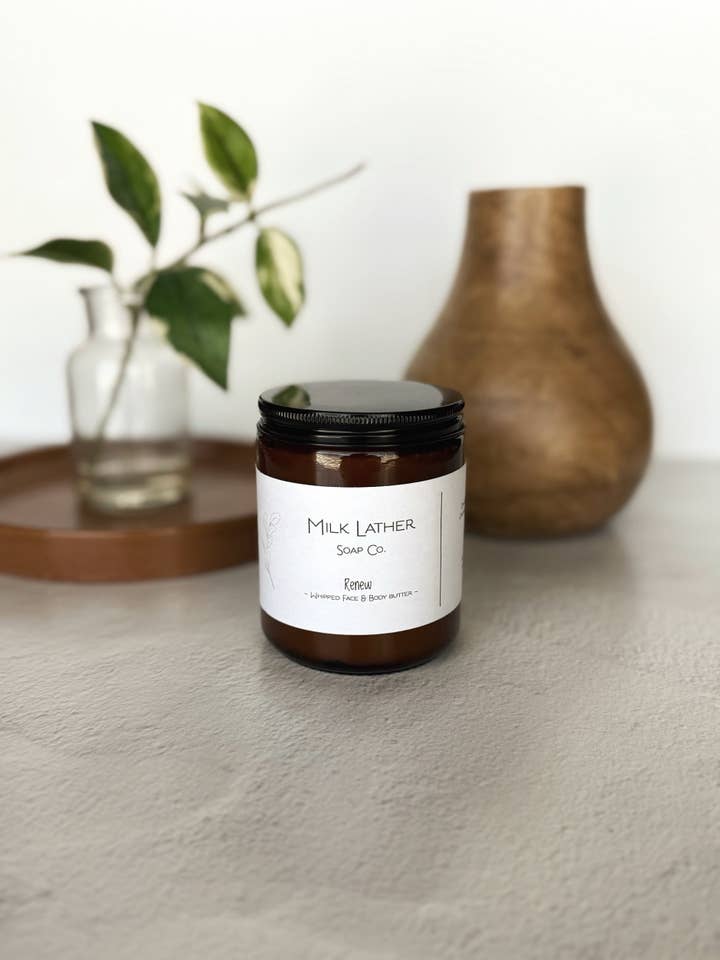 Renew - Whipped Tallow Body Butter (Vanilla Sandalwood) for wholesale by Milk Lather Soap Co.