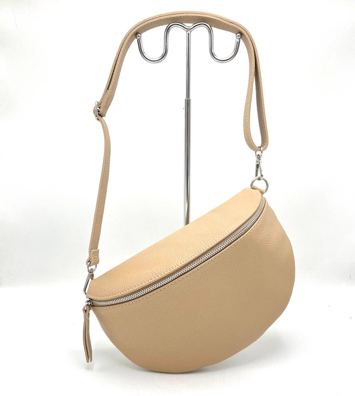 Suie Valentini srl - Wholesale Crossbody Bag - Women's - Genuine leather fanny pack, Made in Italy, art.1124527