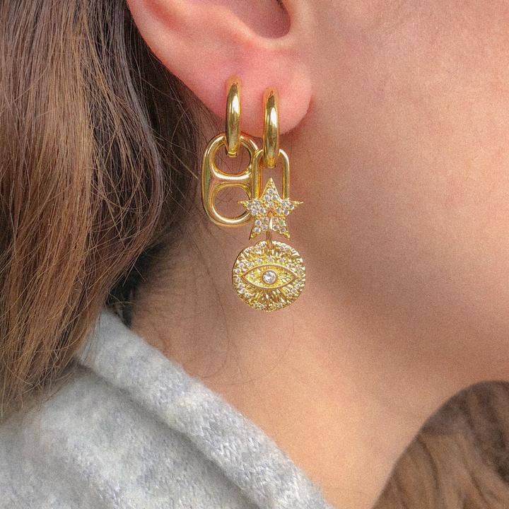 Starry Eyed Earrings for wholesale by Stella London