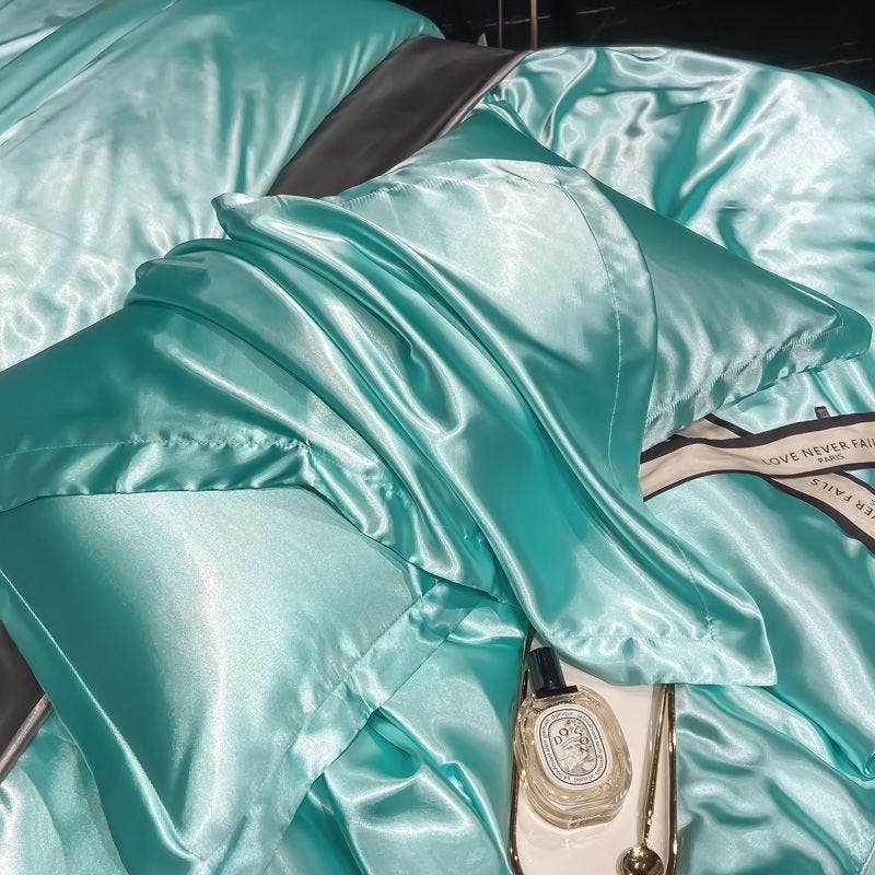 SueSilkHK - Wholesale Hoofdkussenhoes/met rits - Set van 2 satijnen kussenslopen voor haar en huid, 20 x 30 inch (50 x 76 cm), glanzende kussensloop met envelopsluiting, handgemaakte zijden kussensloop, cadeau voor haar7