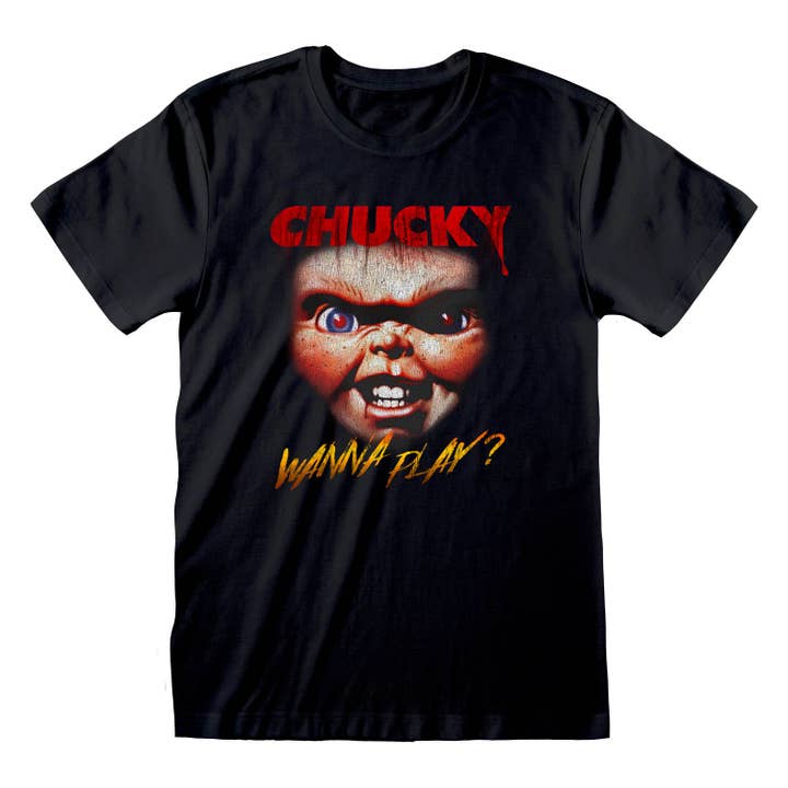 Black Childs Play - Chucky Face for wholesale on Faire
