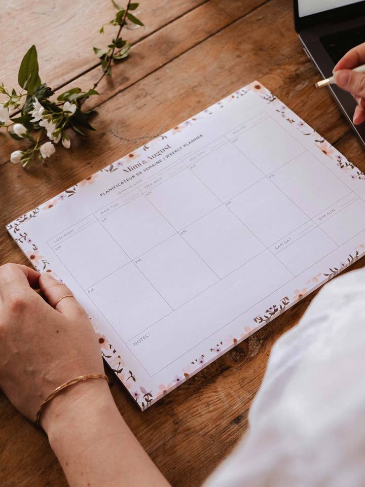 Pétalos - Planificador Semanal para venta al por mayor de Mimi & August