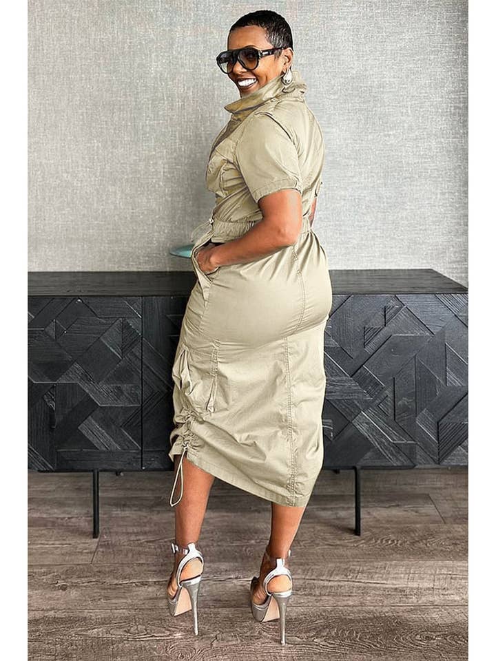 Aria Romance - Wholesale Dress - Women's - Utility Pocket Shirtdress9