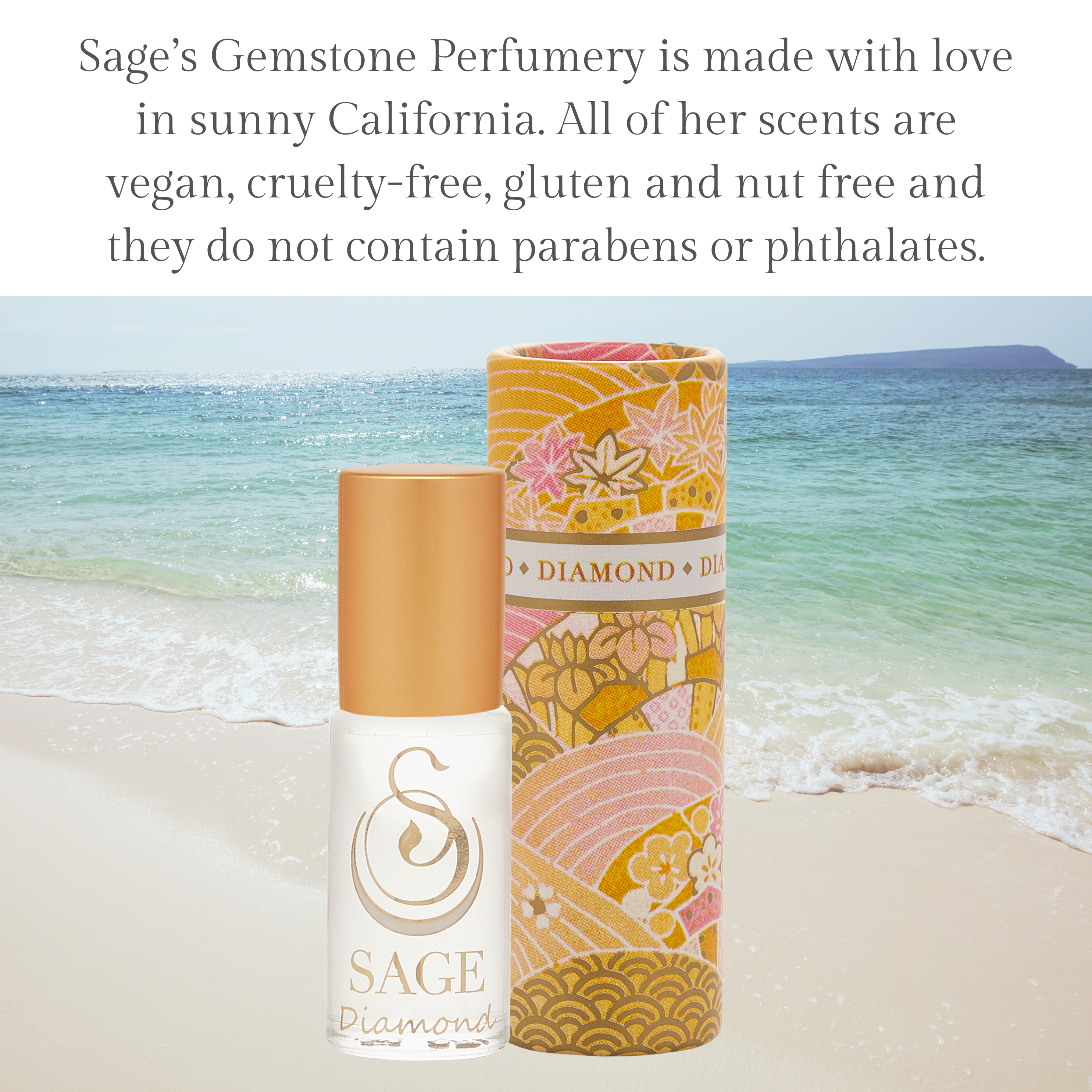 The Sage Lifestyle - A Gemstone Perfumery - Wholesale Roll-On Fragrance - Diamond Perfume Roller - Mini Perfume Oil - Long Lasting Scent 1/8 oz4