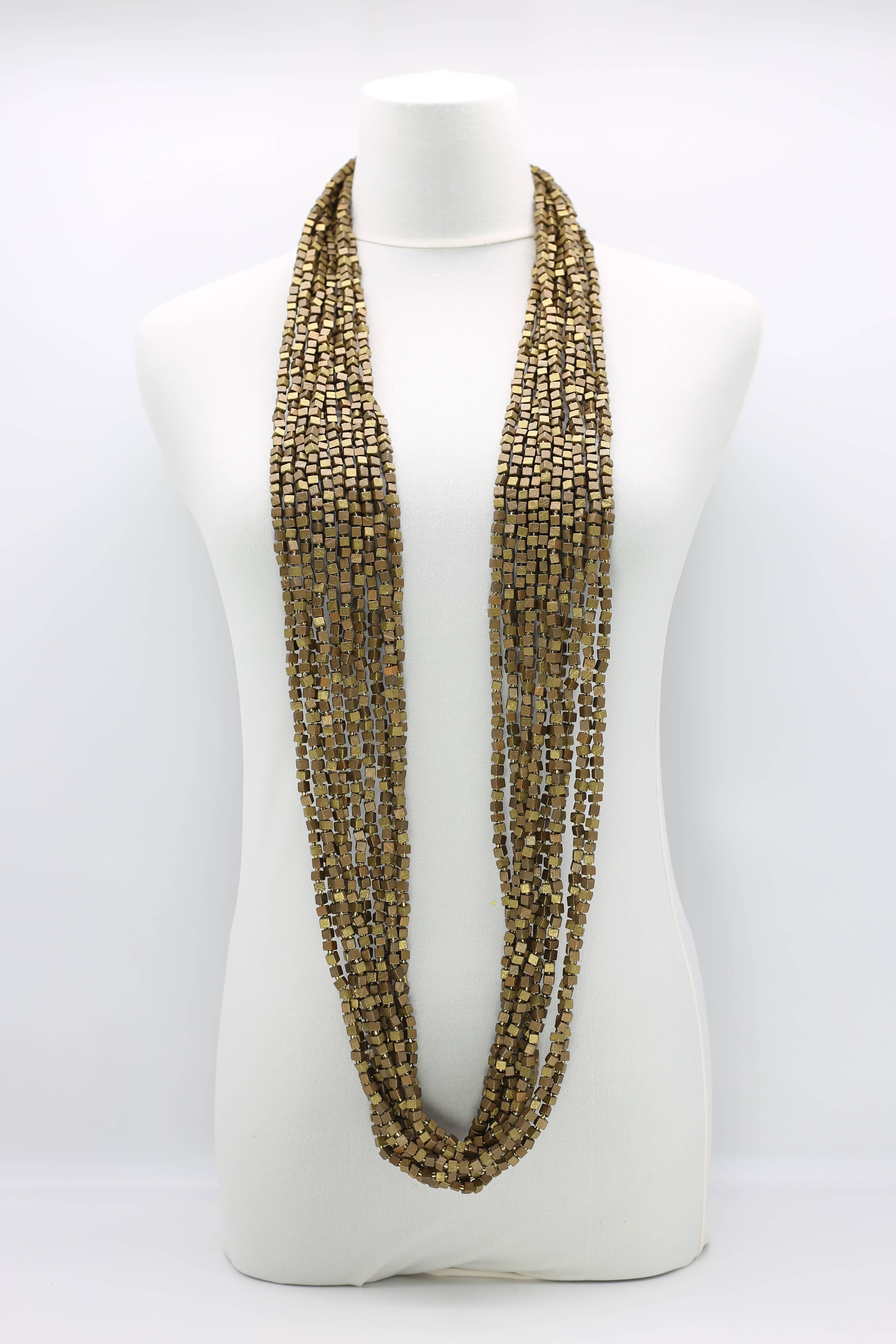 Jianhui London – Engroshandel Perlehalskæde – Den næste Pashmina halskæde Træperler - Mosaic Art111