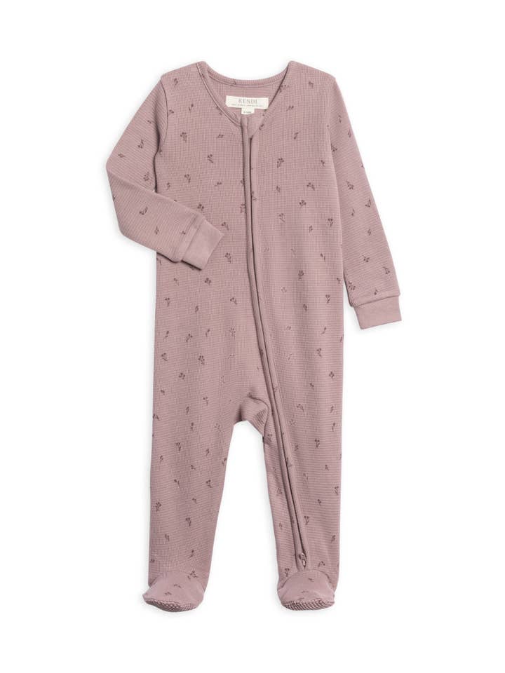 Colored Organics - Wholesale Sleepsuit - Baby - Lane Waffle Knit Zipper Sleeper2