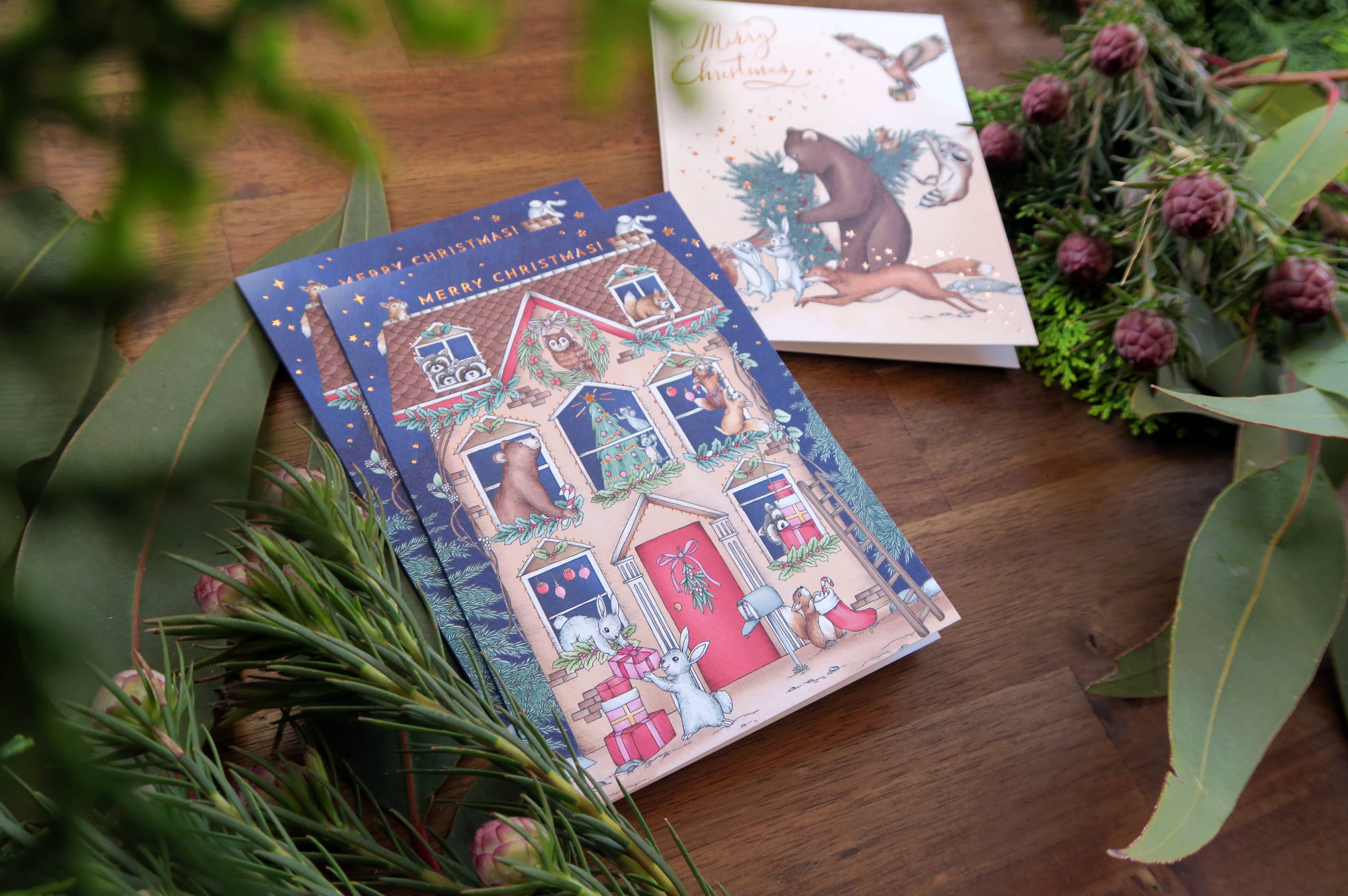 Typoflora – wholesale Thank you card – Magical Christmas Card3