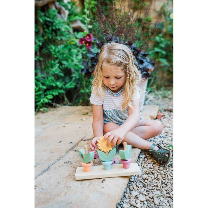Orange Tree Toys - Venta al por mayor Juguete de madera - Niños - Macetas de madera apilables