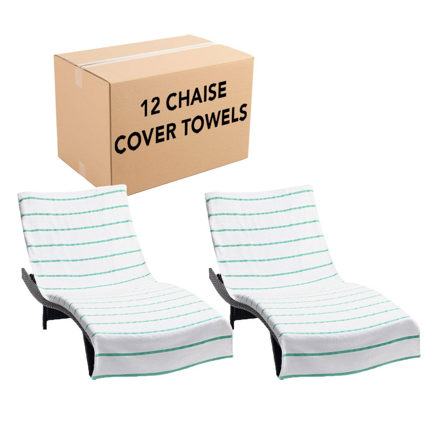 Arkwright Home - Wholesale Beach Towel - 2 Pack of Chaise Lounge Chair Towels, Fitted Pocket4