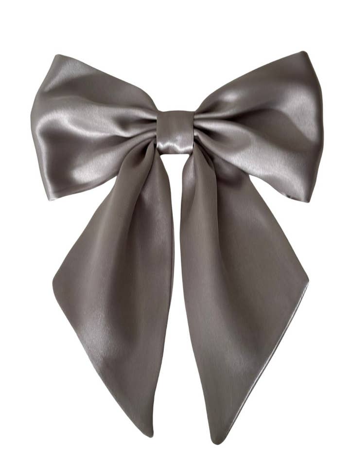 Hair bow - Grey for wholesale by SYLKI