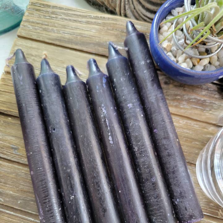 6-Inch Spell Candle Black Candles Pack of 6 for wholesale by My Magic Place Shop